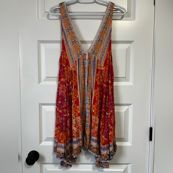 Free People Gypsy Boho Lagenlook Trapeze Slip Dress - Picture 5 of 9